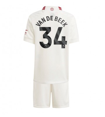 Manchester United Donny van de Beek #34 Replika Babytøj Tredje sæt Børn 2023-24 Kortærmet (+ Korte bukser)